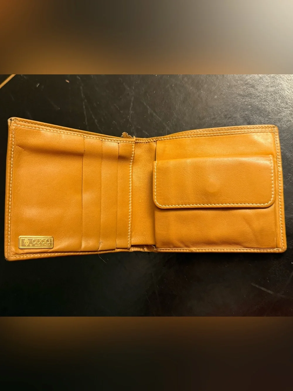 Vintage Gucci Brown Monogram Canvas Wallet